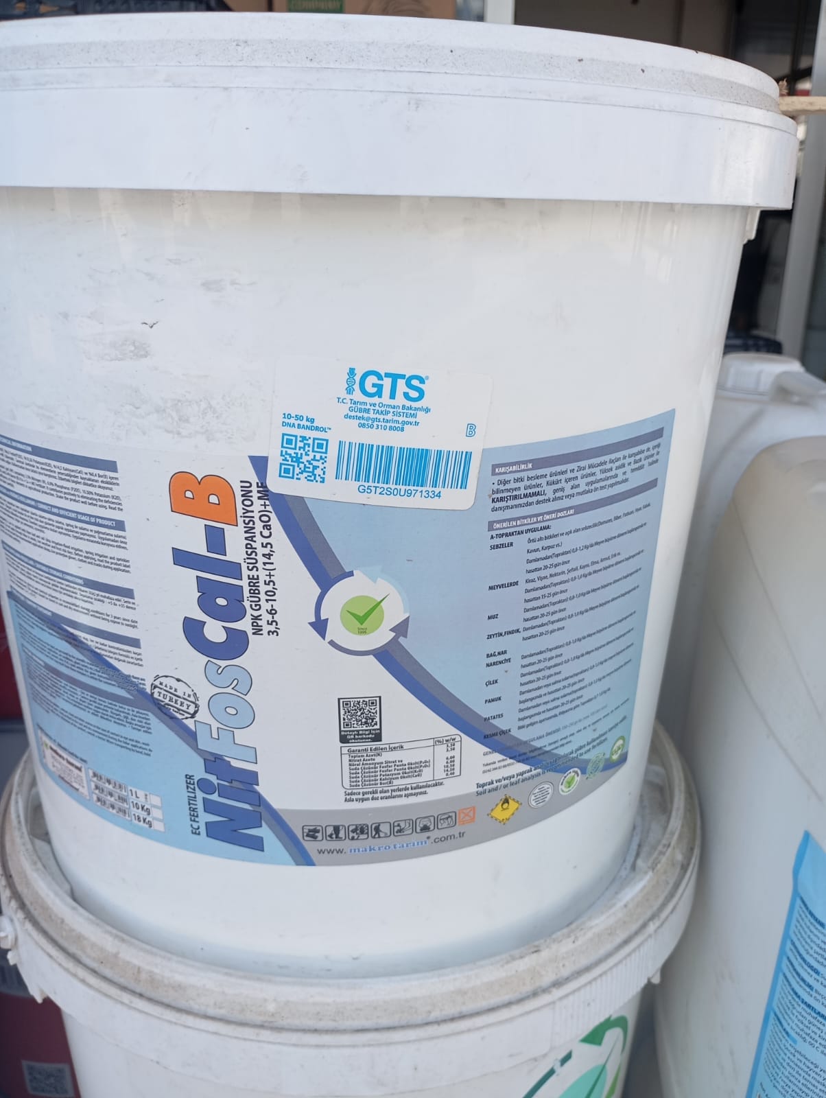 NiTFOS CAL -B 3.5-6-10.5 + (14.5 CaO) + ME