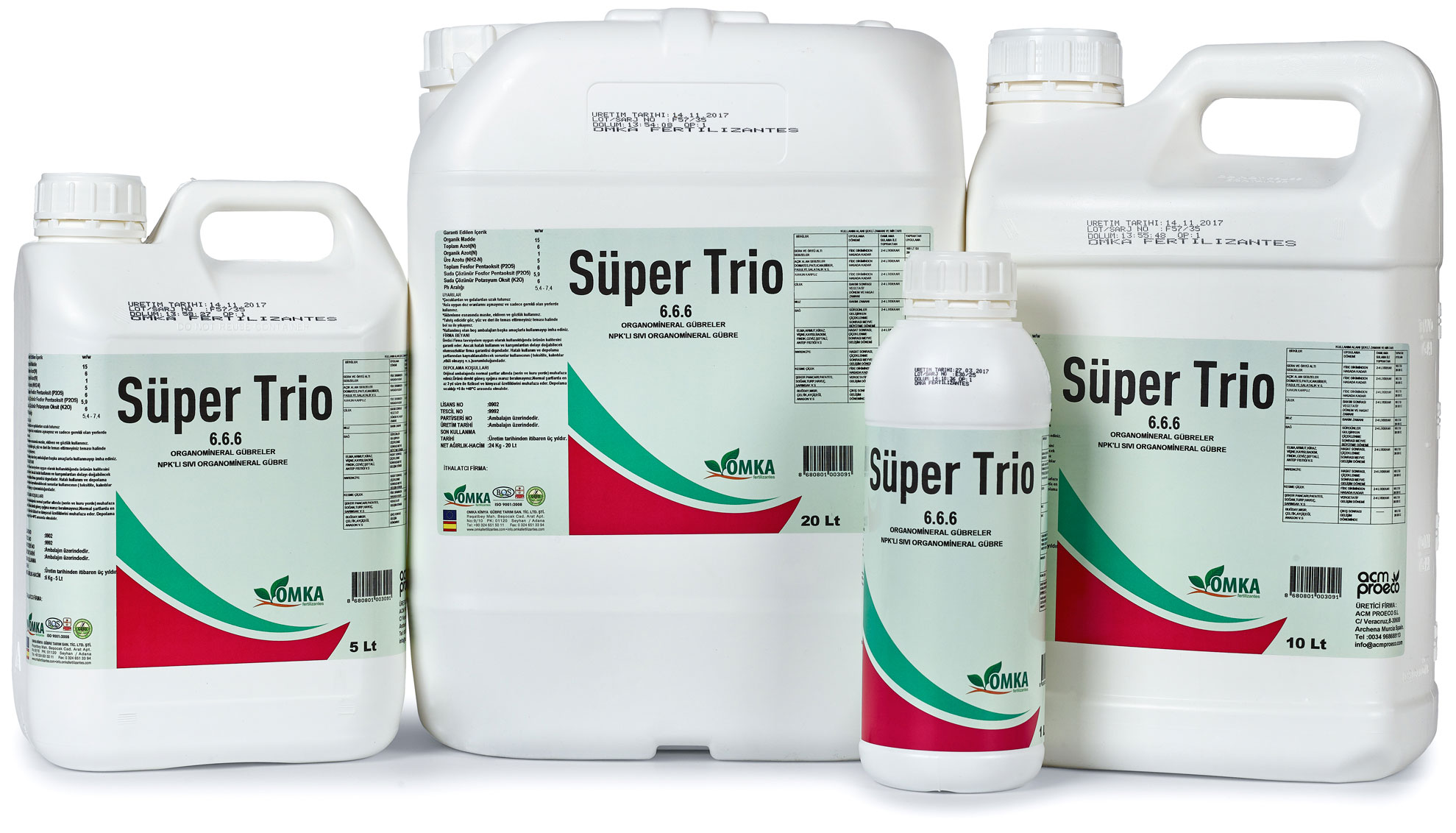 Super Trio      Aminoasitli Organomineral Gübre